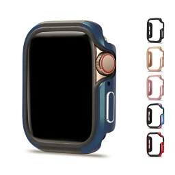 Apple Watch Series 6/5/4/SE ケース カバー TPU + サイドアルミバンパー 44mm/40mm 液晶保護なし かっこいい かわいい おしゃれ 簡単装着 <strong>アップルウォッチ</strong> バンパーカバー