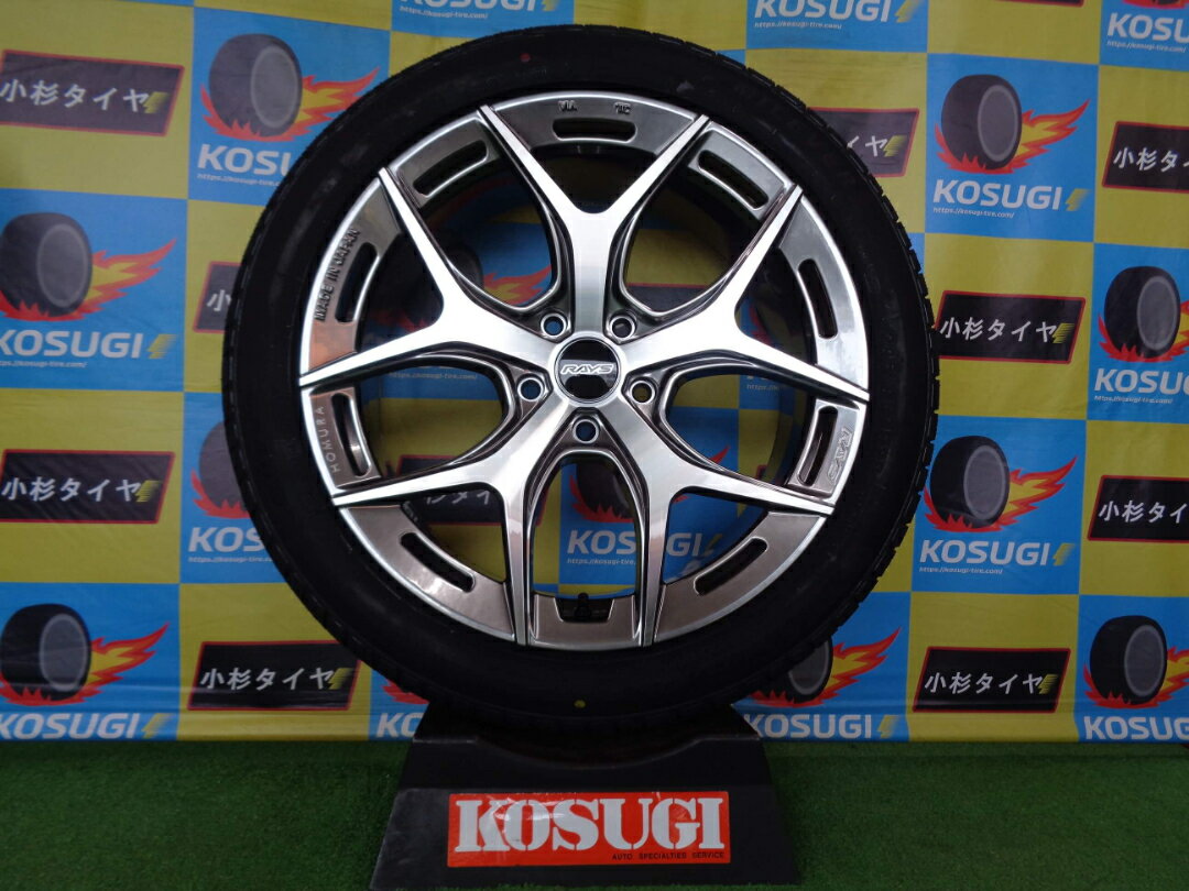 40系アルファード　20インチ　展示未使用　4本セット　245/45R20　ミレバー　8.5J-20　レイズ　ホムラ2×5FT　ヴェルファイア