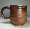 大きめでコロンとして可愛いコーヒ-カップ☆備前焼 作家岡本白水作 コーヒ-カップ☆和食器/陶器/マグカップ/軽い/持ちやすい/フリ-カップ/岡山伝統工芸