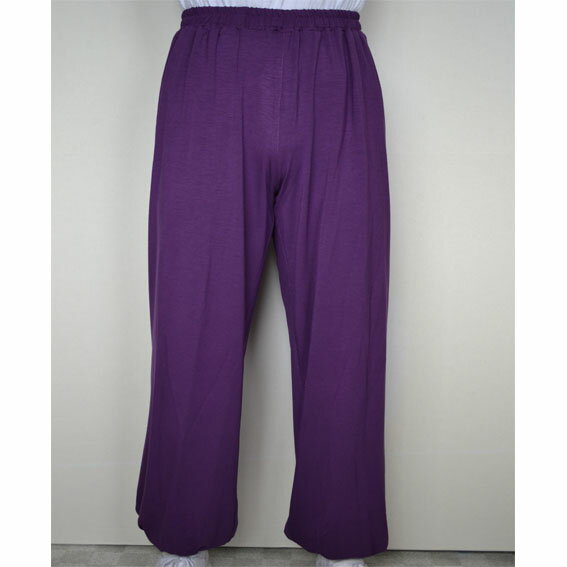 紫太極拳パンツ・シルク棉練習用パンツ