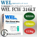 WEL FCW 316LT 0.9mm 12.5kg巻 半自動溶接機用フラックス入ステンレスワイヤ 日本ウエルディング・ロッド