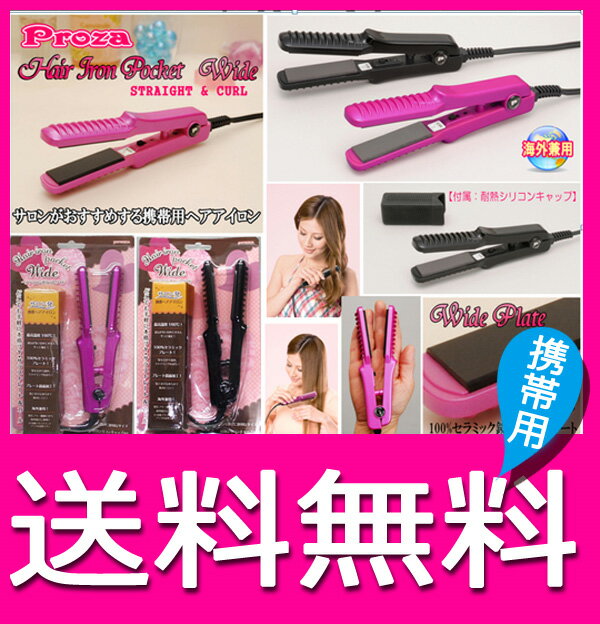 ヘアアイロン 海外対応 2way カール ストレート コテ ヘアーアイロン 携帯OK【送料無料】...:kounotorinodvd:10003125