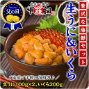 【父の日ギフトOK】無添加生うに&北海道完熟いくら醤油漬け贅...