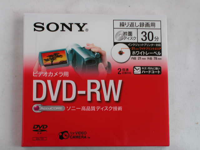 ソニー8cmDVD−RW　DMW30AP　繰り返し録画用　1本...:kouyou-d:10000520