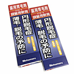 ゆうメール発送・送料無料【代引不可】ハツモール 頭髪用軟膏 強力ベハールングS 25g×2本【医薬部外品】円形脱毛症、脱毛の予防、薄毛に