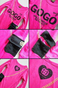 子供服女の子ワンピース【韓国子供服GOGOセレブチェーンバックキッズ長袖トレーナー長袖ワンピース】韓国子供服女の子ワンピース100cm110cm120cm130cm140cm150cm160cm韓国子供服女の子韓国子供服AMBER120cm130cm140cm150cm160cmフェイク