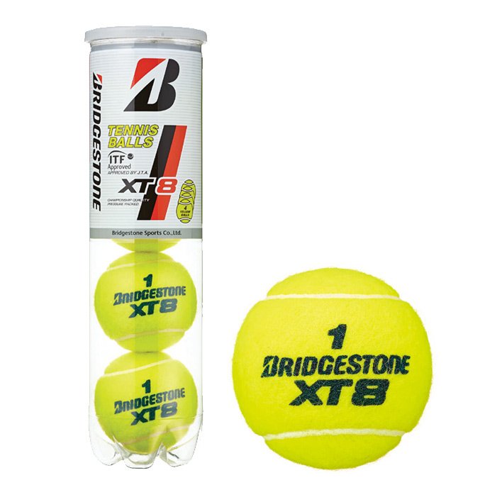 『即日出荷』BRIDGESTONE（ブリヂストン）XT8（エックスティエイト）[4個入]（1缶/4球）テニスボール