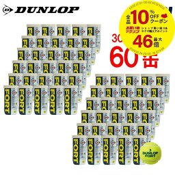 【全品10％OFFクーポン▼】【365日出荷】「あす楽対応」DUNLOP(<strong>ダンロップ</strong>)FORT(<strong>フォート</strong>)[2個入]2箱セット(<strong>30缶</strong>×2=120球)テニスボール 『即日出荷』