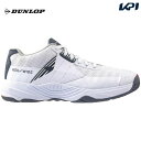 【全品10%OFFクーポン対象~11/17】ダンロップ DUNLOP テニスシューズ ユニセックス REG/WIDE レグワイド オムニ・クレーコート用 DTS-1023-WH