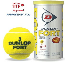 DUNLOP（ダンロップ）FORT（フォート）[2個入]（1缶/2球）テニスボール
