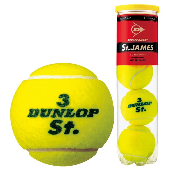 『即日出荷』DUNLOP（ダンロップ）DUNLOP(ダンロップ)St.JAMES(セントジェームス)(1缶/4球)テニスボール【あす楽対応】テニスボール