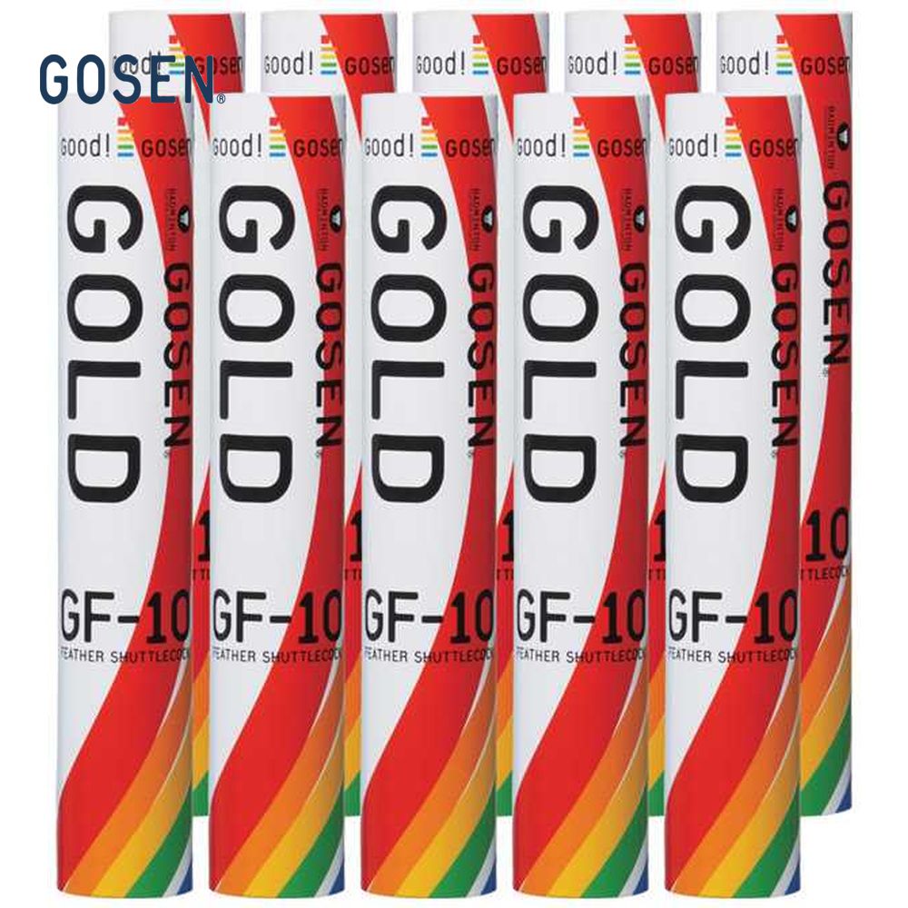 GOSEN（ゴーセン）フェザー10ゴールド（10ダース）GF-10シャトルコック