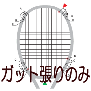 ガット張り工賃のみ（必ずご希望のガットを同時にご注文ください）