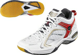 『即日出荷』 YONEX（ヨネックス）【POWER CUSHION WIDE 200 MID（パワークッションワイド200ミッド）SHB200WM レッド×ゴールド】バドミントンシューズ