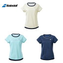 バボラ Babolat テニスウェア レディース ピュア ショートスリーブシャツ PURE SHORT SLEEVE SHIRT BWP2575 2022FW【レビュー特典対象】