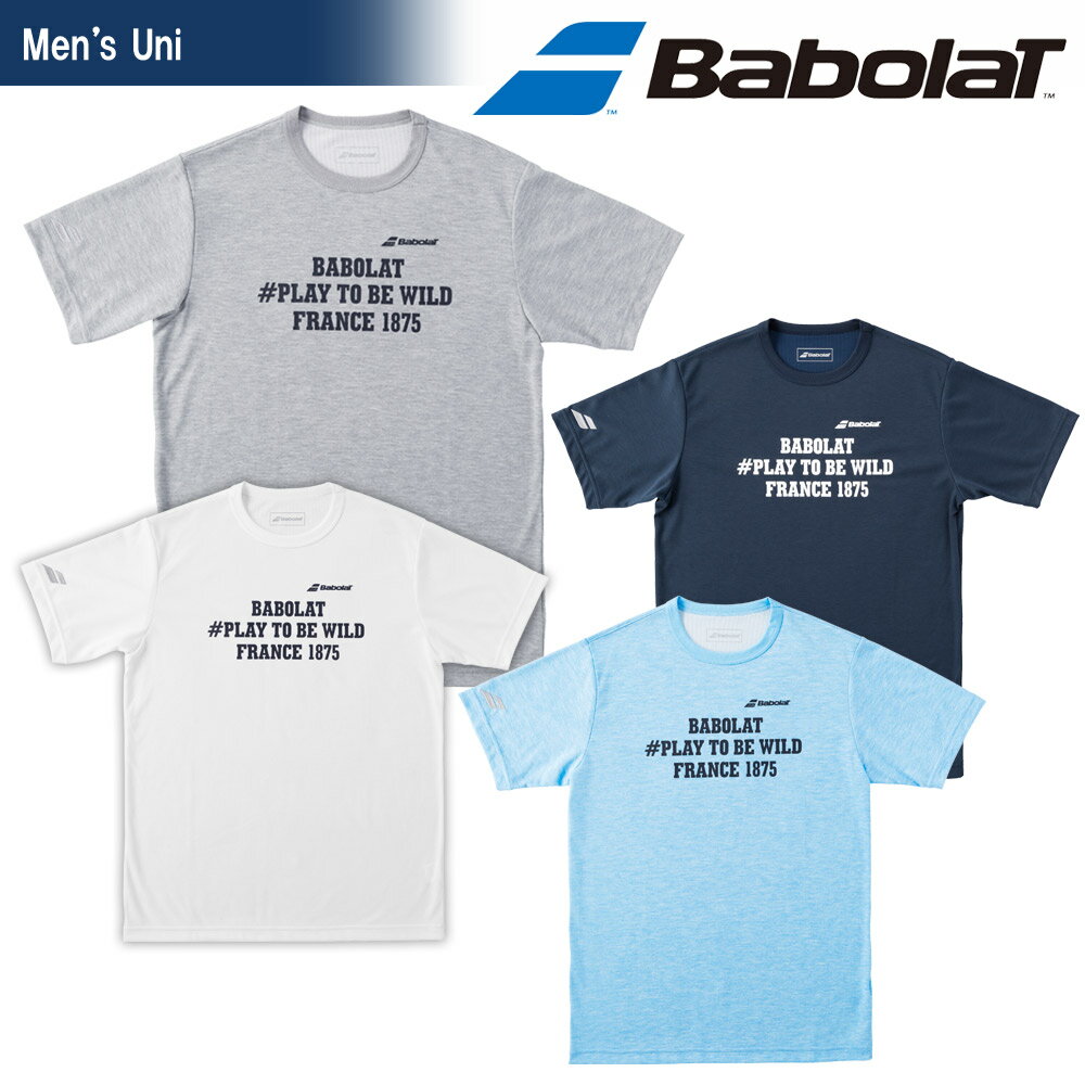 「あす楽対応」バボラ Babolat テニスウェア ユニセックス ショートスリーブシャツ BTUMJA33 2018FW 『即日出荷』[ポスト投函便対応]の画像