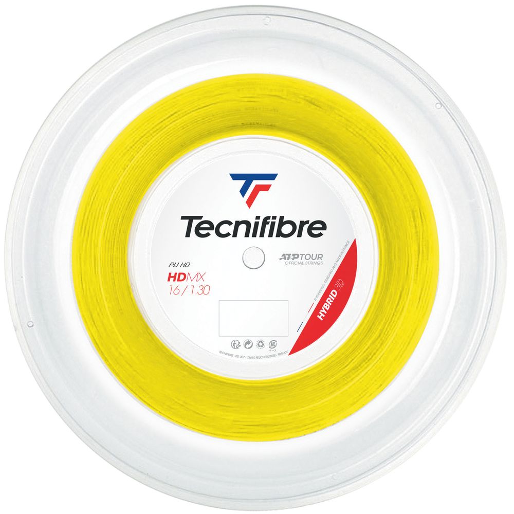 テクニファイバー Tecnifibre テニスガット・ストリング HDMX 1.30mm 200mロール YELLOW TFR306の画像