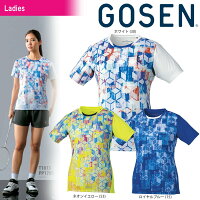 ゴーセン GOSEN テニスウェア レディース ゲームシャツ T1813 2018SS[ポスト投函便対応]の画像