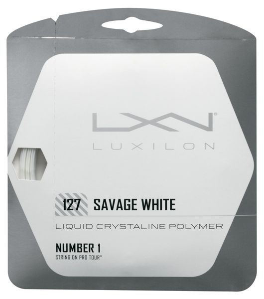 LUXILON(ルキシロン)【SAVAGE 127 （サベージ127）ホワイト 200mロール WRZ902200】硬式テニスガット