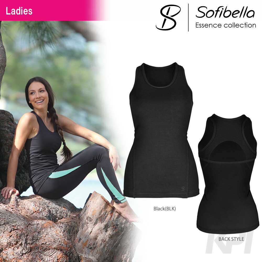 『即日出荷』Sofibella（ソフィベラ）「Essence Collectiom(エッセンスコレクション)　Long ＆ Lean Tank ES6001」テニスウェア「FW」「あす楽対応」【KPI】の画像