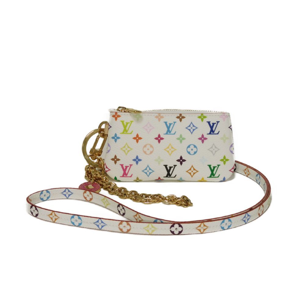 ルイ・ヴィトン LOUIS VUITTON コインケース LV×TM フォンホルダー 村上隆 マルチカラー ネックストラップ 未使用 モノグラム マルチカラー ブロン M14099 レディース サイフ エレガント 高級 上品 大人 ブランド【中古】