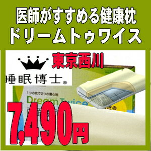 【東京西川　医師がすすめる枕】睡眠博士　ドリームトゥワイス　シンセ＆低反発まくら専用ピローケース【0603superP10】