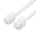 【納期約7~10日】ミヨシ DC-403/SK 6極4芯 電話機コード 3m クリア DC403SK