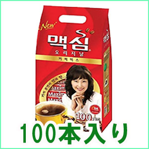 【韓国商店街】【韓国食品・マキシム オリジナル コーヒーミックス】Maxim　original　coffee　mix　【100個入】赤　【韓国　コーヒー】