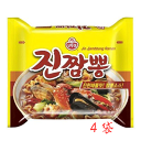 ★お得なクーポン配信中★【送料無料】オットギ ジンチャンポン 130g×4袋 眞チャンポン 韓国 ラーメン 輸入食品 輸入 韓国料理 韓国ラーメンの元祖 【韓国商品のお店】