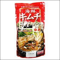 【韓国商店街】海鮮キムチチゲスープ（中辛）750g【韓国食品】【キムチ鍋】【チゲ鍋】