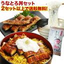うなぎ 蒲焼き 国内産 送料無料 鹿児島産 ひつまぶし風 うなとろ 海鮮 お吸い物付き きざみ蒲焼き2食 + とろろ2食
