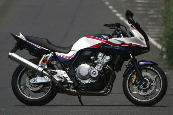 ☆リアライズ マフラー SUSスラシュエンド 08〜CB400SFキャタ付