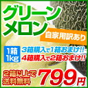 ★早割特価★熊本県産訳ありグリーンメロン1箱1kg※サイズ不選別■アンデスメロン、肥後グリーンメロン、タカミメロンのいずれか■《5月7日〜5月下旬頃より順次出荷予定》アンデスメロン、肥後グリーンメロン、タカミメロンのいずれかの品種！全国有数のメロン名産地・熊本から直送！