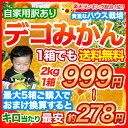 限定特典！安納芋付き♪自家用訳ありデコみかん2kg1箱999円!!!買えば買う程おまけ特典があるから超お得!!5箱まとめ買いした場合、なんと“最大2kg当たり555円”に!!《2月10日〜下旬頃より順次出荷開始：貴重なハウスもの》ポイント放出中！（プラチナ・ゴールド10倍、シルバー5倍、レギュラー2倍）柑橘の王様デコポンと同品種★発祥の地・本場熊本県産「不知火」デコみかん