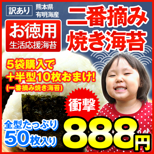 ★総合ランキング1位獲得★【送料無料】【お徳用生活応援海苔】...