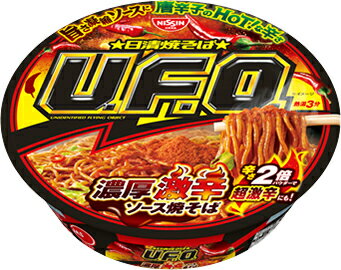 日清焼そばU.F.O.濃厚激辛ソース焼そば 　1箱（12個入り）