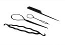 ヘアアレンジスティック 【メール便のみ 送料無料】タイムセールヘアアレンジスティック(スティック3点セット+くし)誰でも簡単ヘアアレンジ!※メール便のみでの発送です。(代引き×あす楽×ニッセン×)