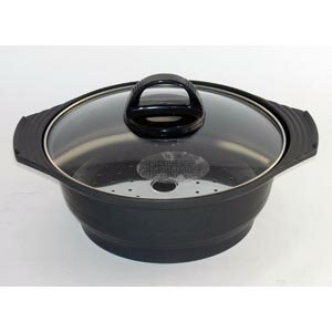 【送料無料！】杉山金属 土鍋風＆蒸し器19cm（目皿付） KS-2788こんな鍋が欲しかった！鍋料理・蒸し料理にぴったり！