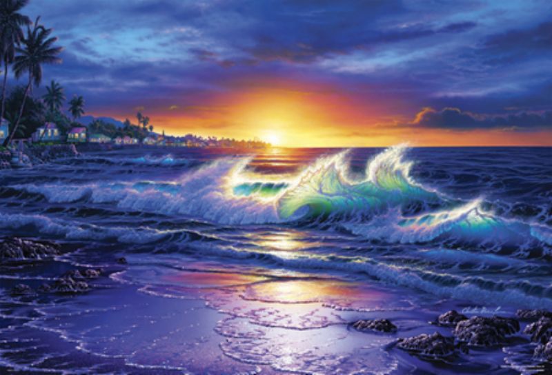 ◆希少品◆2000スモールピースジグソーパズル『輝きの海辺（ウェーブ クレスト）（CRラッセン）』《廃番商品》