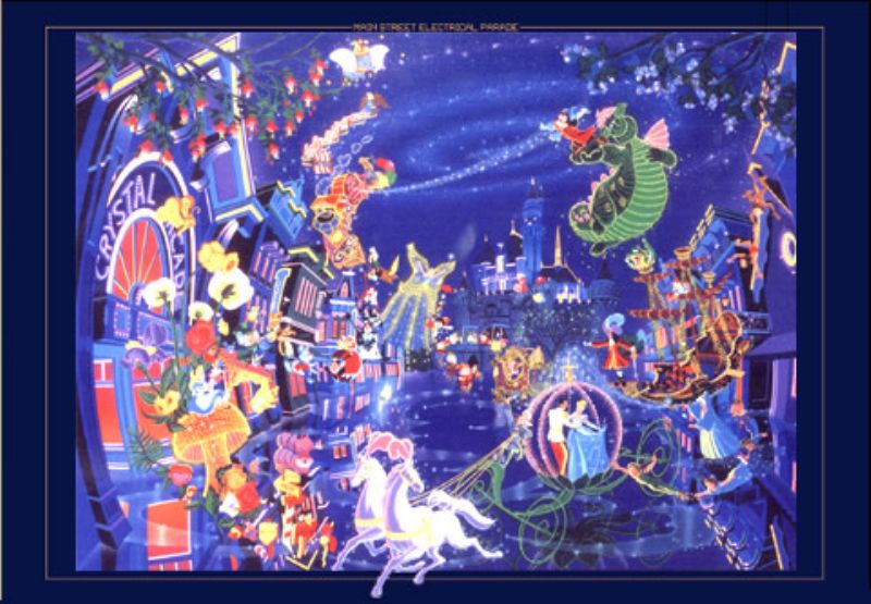 【楽天市場】 希少品 ステンドアート560ピースジグソーパズル『エレクトリカルパレード』《廃番商品》：組絵門（くみえもん）