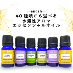 【2点購入で薔薇バーム】【選べる40種類 10ml 6本セット】水溶性 アロマ エッセンシャル オイル &sh アンドエスエイチ [ 加湿器 風呂 水で溶ける アロマオイル エッセンシャルオイル セット 原料 香油 オレンジ ローズ <strong>サウナ</strong> ロウリュ ロウリュー <strong>テント</strong> ] tg_smc +lt3+