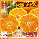 【希少品】【安心光センサー選果合格品】【送料無料】【贈答品】愛媛はるみ4kgデコくん(通称デコポン)の兄弟分,はるみみかん,はるみオレンジ