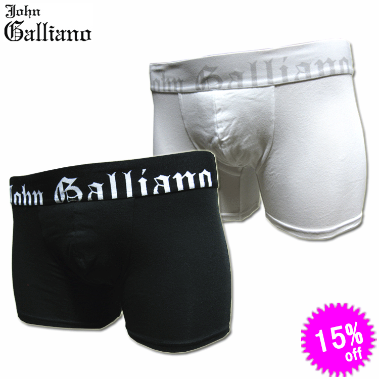 John Galliano ジョンガリアーノ/Half Logo ハーフロゴ/1501L61/ボクサーパンツ【送料無料】【smtb-TD】【saitama】【あす楽対応】【楽ギフ_包装】【テイストクール】【送料無料】奇才ジョンガリアーノのセレブ御用達アンダーウェア