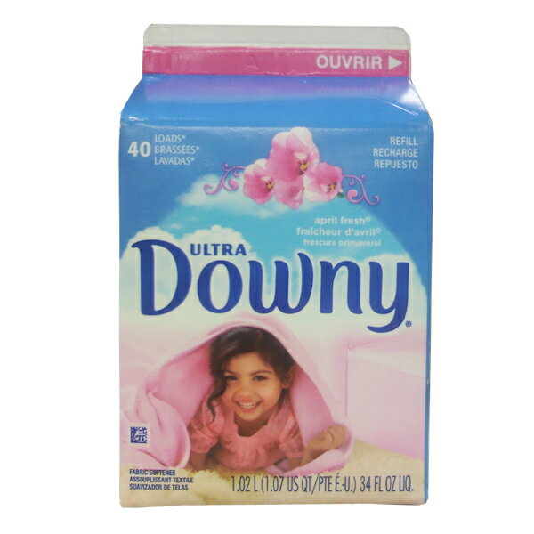 【D】ダウニー【downy】エイプリルフレッシュ　詰め替え用〔1020ml〕（柔軟剤詰替え・1.02L・洗濯用品 ・ピンク桃色・詰替え用・つめかえ用）【10P123Aug12】【SBZcou1208】【今だけ！2,499円以上全品送料無料☆】