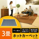 【200円引クーポン配布中】【あす楽】ホットカーペット 3畳...