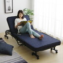完成品 低反発電動リクライングベッド シングル ネイビー TSE-227-BU【TD】【電動