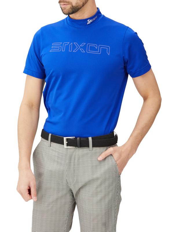 [スリクソン] 半袖シャツ 【<strong>松山英樹</strong>プロ・星野陸也プロ共同開発】 モックネック MOTION 3D SUNSCREEN クーリング効果 遮熱 吸汗 UV CUT UPF15 ゴルフ RGMXJA02 メンズ