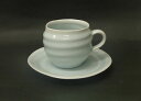 【砥部焼】淡青白コーヒーカップ&ソーサー コーヒー カップ 手作り 陶器【陶彩窯】