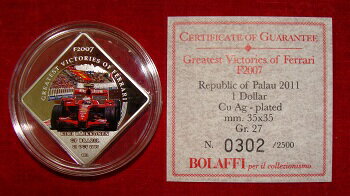 パラオフェラーリF20071ドル貨2011年保証書付