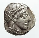 古代ギリシャ アッティカ(アテネ)ふくろう テトラドラクマ銀貨 (440-404 BC)16.84g